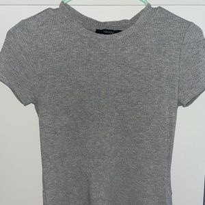 Ribbed Gray Shirt